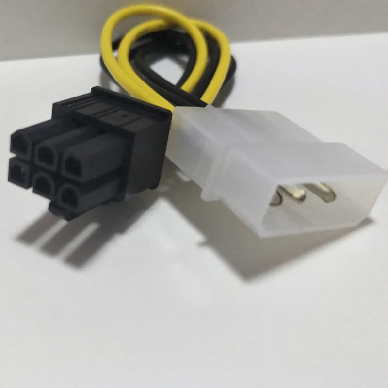 5 шт. кабель питания PCI E 6 контактный разъем для Molex 4 разветвитель Express