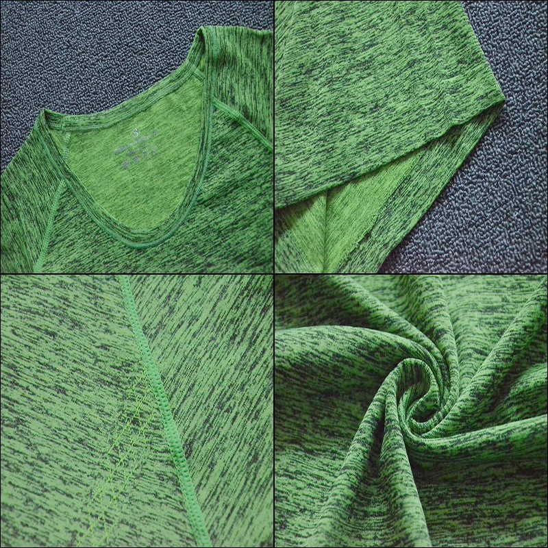 Дышащие Беговые наборы Женский обтягивающий с короткими рукавами шорты