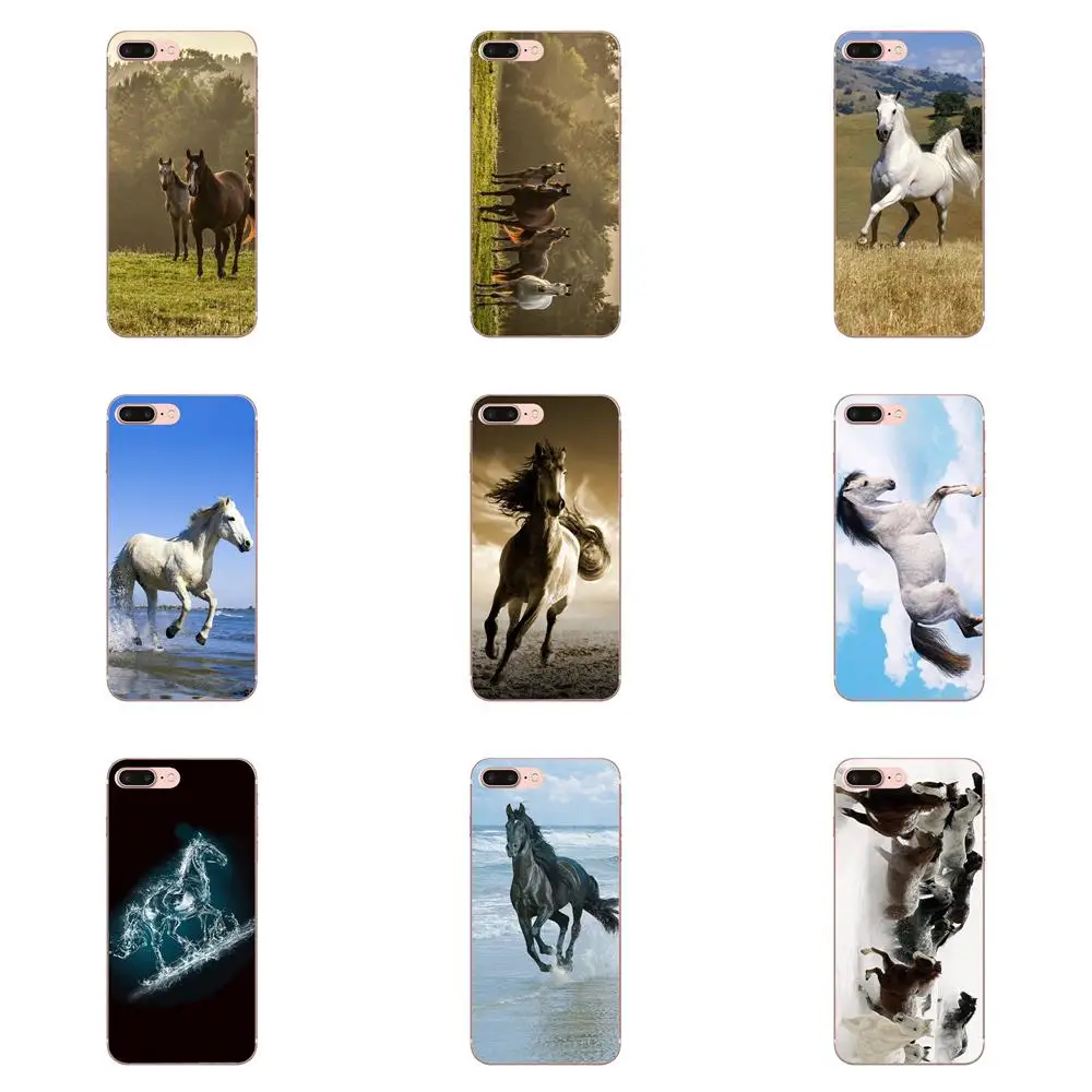 Мягкий принт для телефона Wild Horse Running Hd обои Apple iPhone 4 4S 5 5C 5S SE 6 6S 7 8 Plus X XS Max