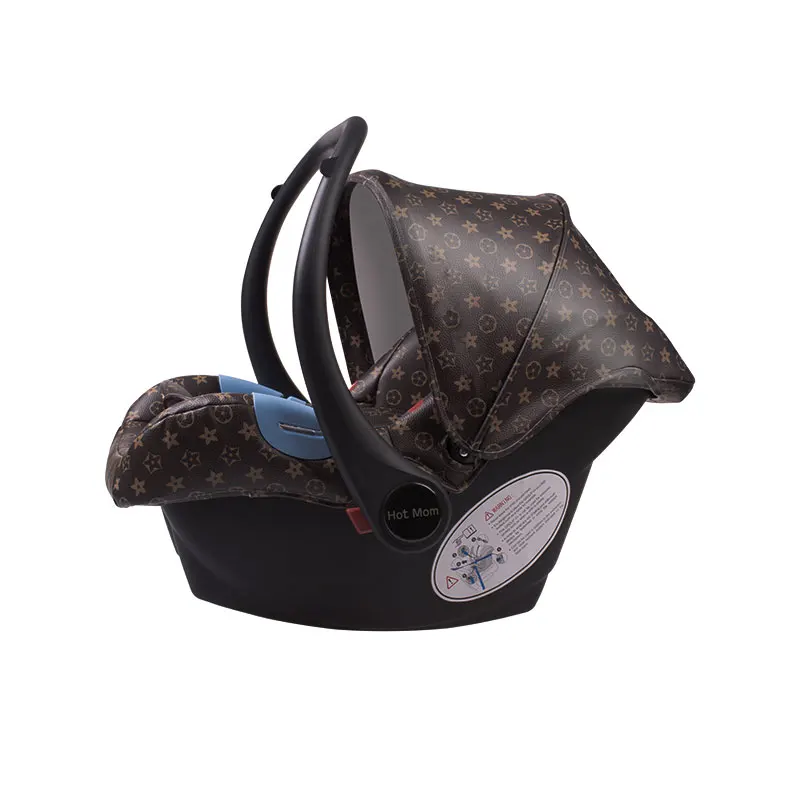 car seat 360 градусов, Hotmom, Роскошная детская коляска, 4 в 1, коляска с автомобильным сиденьем и сумкой для мамы, европейский стандарт, Отправка подарков - Цвет: car seat