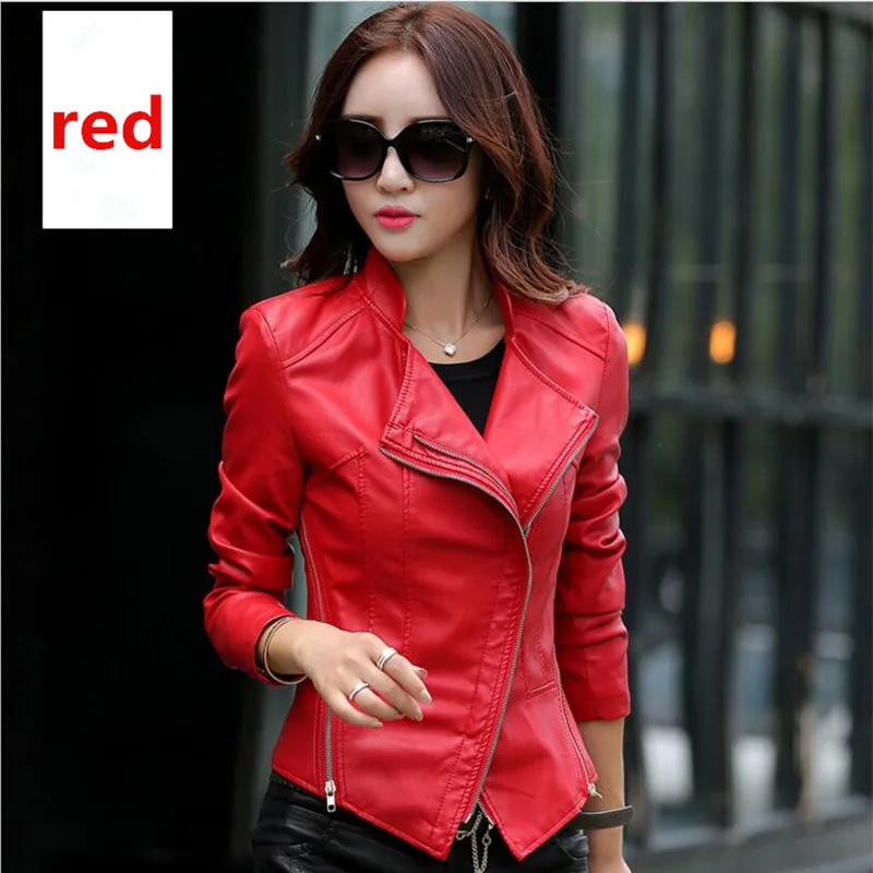 Куртка женская из искусственной кожи с воротником 2019|pu leather coat women|leather womenpu |