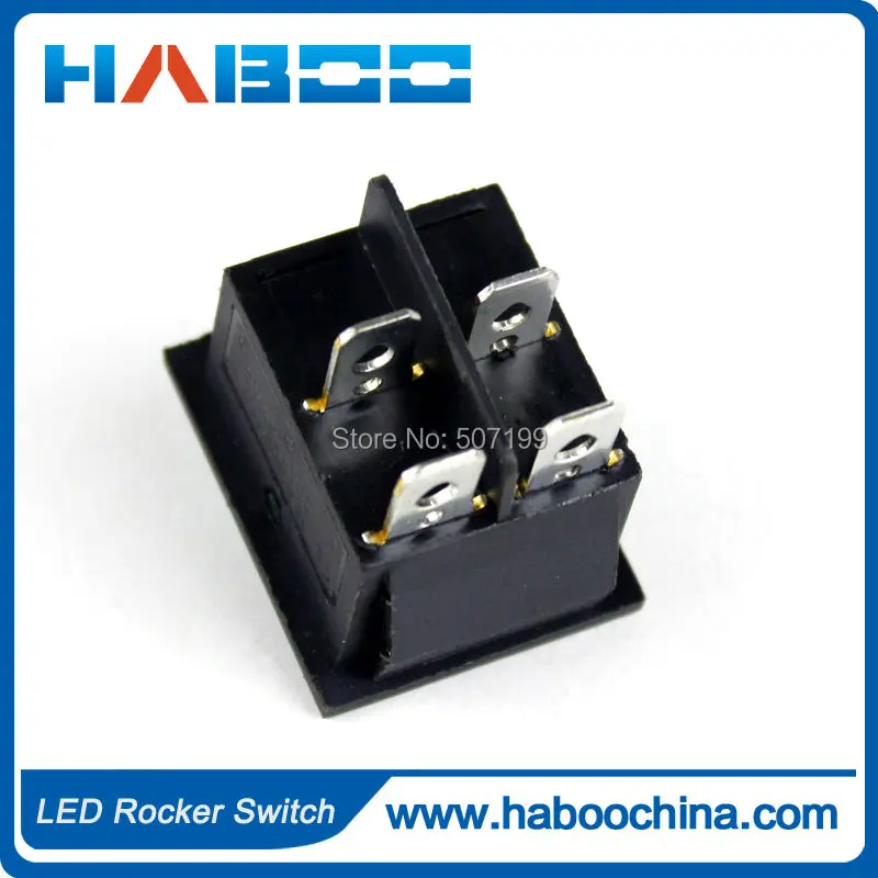 50 шт./лот kcd2 бытовая техника 4 контакта 2 Позиции лодка светодиодный выключатель