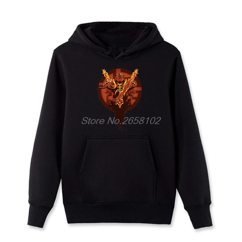 Тапочки в виде персонажа аниме Xin Ember Spirit куртки с капюшоном и принтом для мужчин