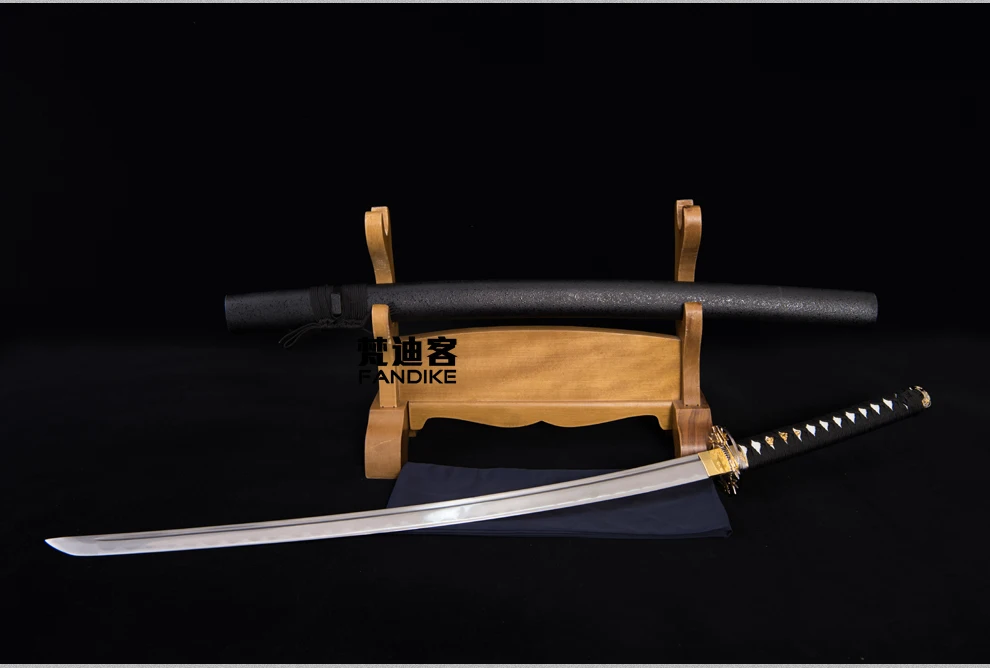 Handmade Steel Gold Blade Japanese Samurai Katana Sword Sharp Battle Ready Blade BATTLE READY Carbon Steel Handmade