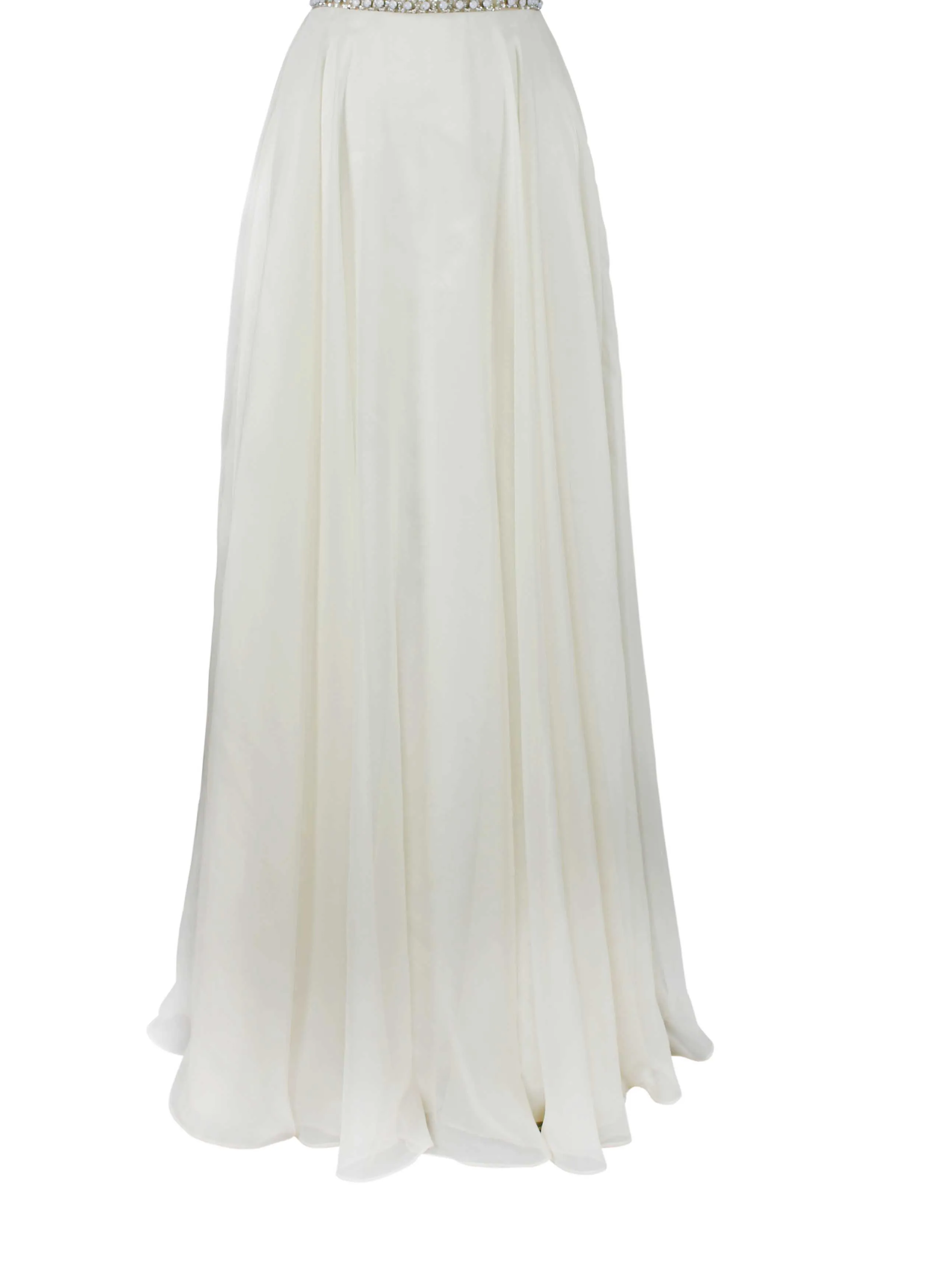 Vestido de festa длинное формальное платье с длинными рукавами Прозрачная спина с ручной вышивкой бисером длинное вечернее платье для выпускного вечера OL102352D - Цвет: OFF WHITE