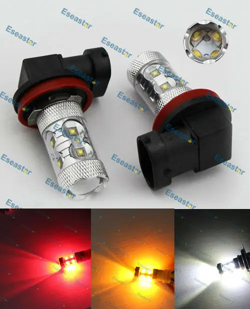 2 шт./лот Бесплатная доставка 60 Вт Светодиодный прожектор высокой мощности H8