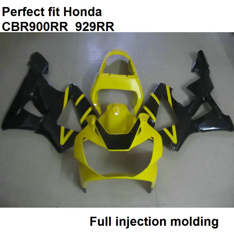 Мотоцикл Неокрашенный обтекатель кузова комплект для Honda CBR 900RR 00 01 CBR900RR желто