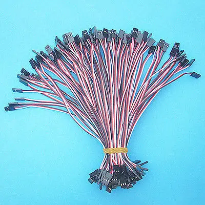100 x 20cm 3Pin RC Servo Extension Cord Male to Plug Cable 26awg wire | Обустройство дома