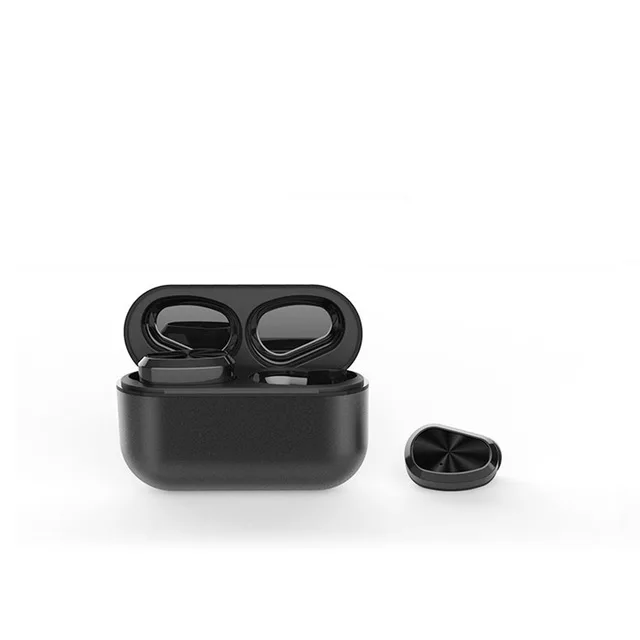Беспроводные наушники bluetooth 5,0 наушники 3D стерео бас IPX7 Водонепроницаемая гарнитура вкладыши air dort с двойным микрофоном для телефона xiaomi - Цвет: BLACK