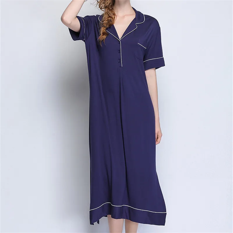 New Arrivals Plus Size 2018 Summer Women Sweet Modal Sleepwear Nightgown Shorts Night Dress | Женская одежда