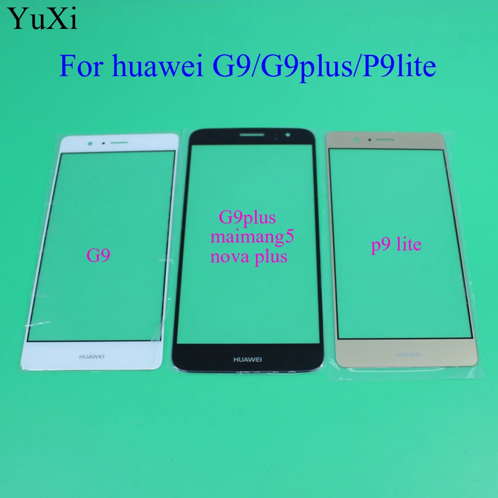 YuXi сенсорный экран стеклянный объектив для Huawei G9/G9 Plus/P9 Lite передняя внешняя
