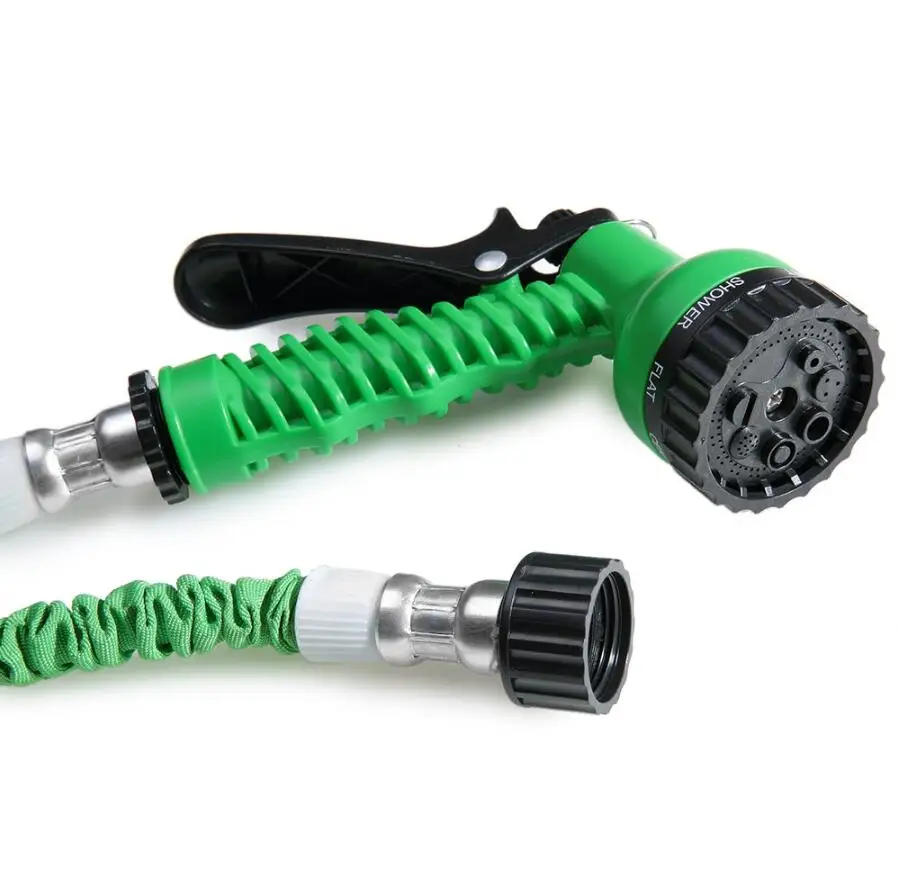 Гибкий садовый шланг с распылителем для полива сада окон и пола 3 цвета 25