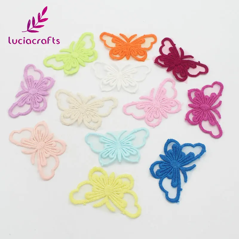Lucia crafts 7,3 см Разноцветные формы Вязание Вышивка Хлопок Кружево DIY отделка Швейные аксессуары материалы N0513