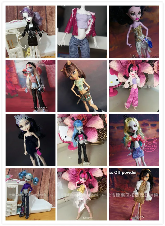 Повседневный костюм оригинальная одежда Кукольное платье для кукол Monster High 1/6 15
