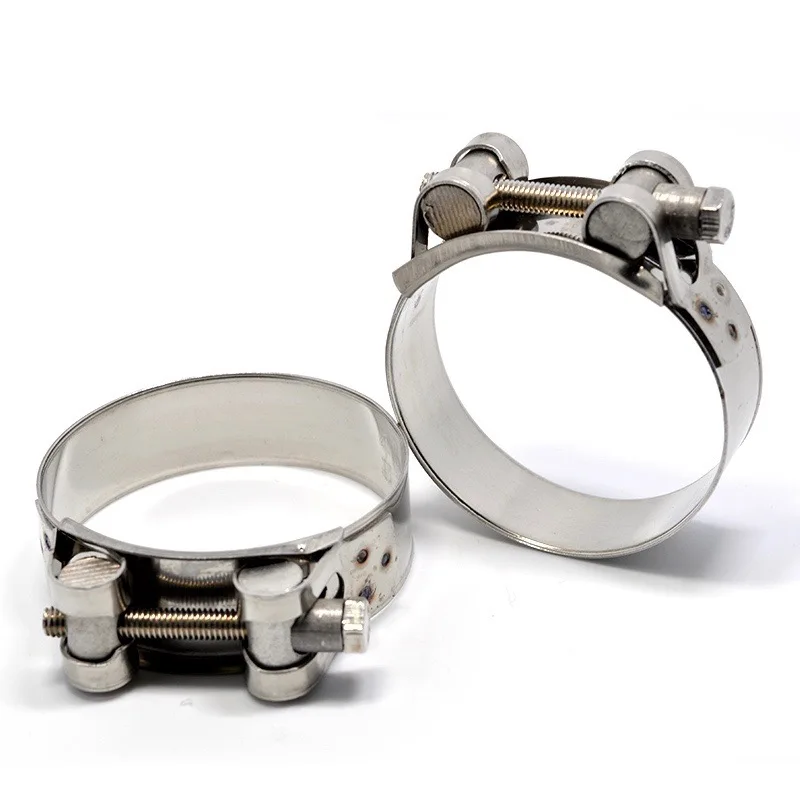 2X сверхпрочные Зажимы для шлангов из нержавеющей стали винт с вращающейся