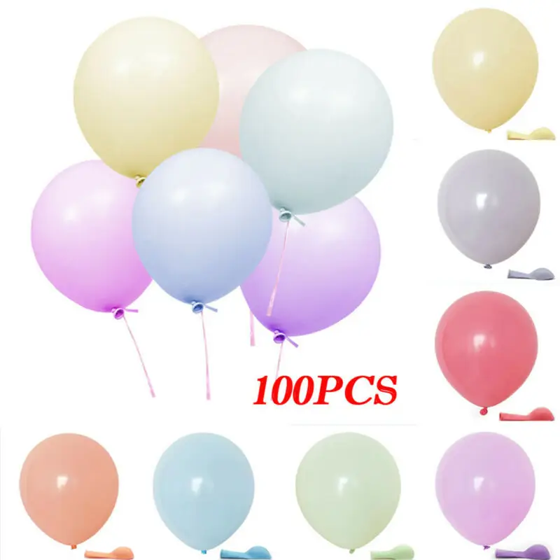 FAROOT Упаковка из 100 макаронных конфетных шаров пастельных латексных 10 дюймовых