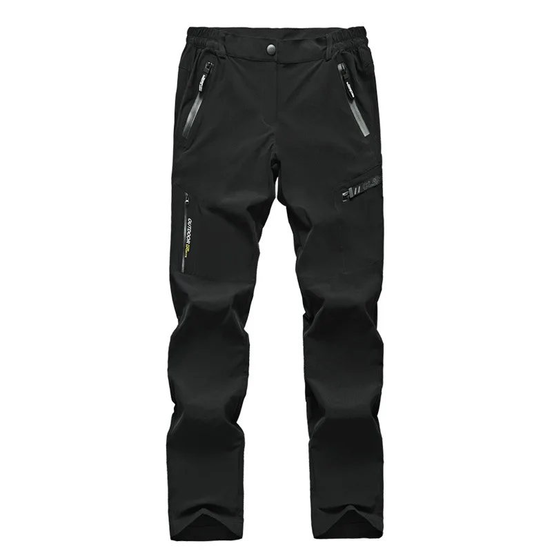 Men Black NUONEKO мужские летние быстросохнущие штаны уличные эластичные походные треккинговые рыболовные альпинистские спортивные брюки карманы на молнии PN20 - Цвет: Men Black