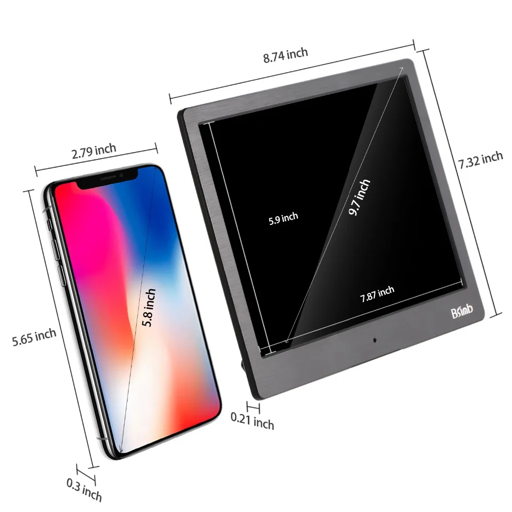 10 дюймов ips экран фото + музыка Фильмы Календарь часы памяти Wi Fi P2P цифровая