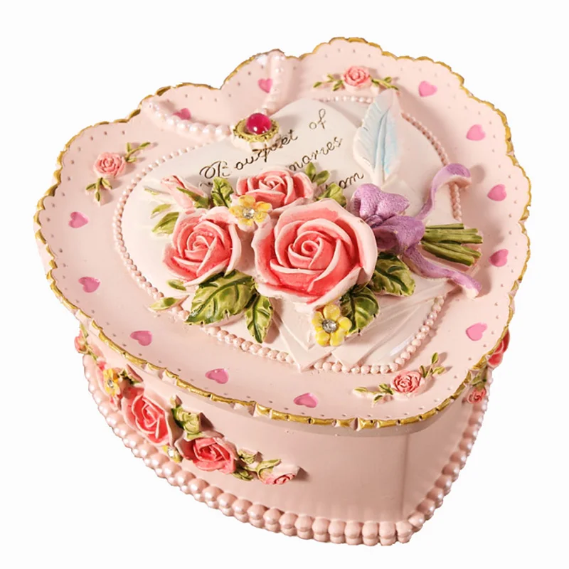 

European Court Retro storage box Creative birthday gift Princess home accessories jewelry box Decorative box