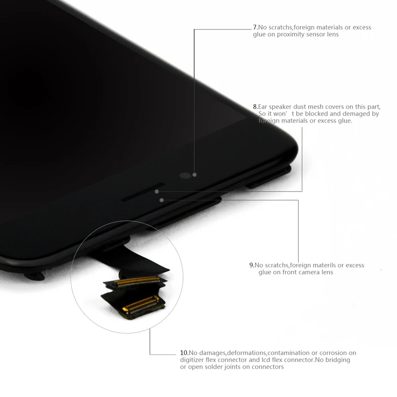 ЖК дисплей с сенсорным экраном 5 шт./лот AAA для iPhone 6 plus дигитайзер в сборе