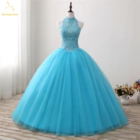 bealegantom 2021 new real photo quinceanera dresses ball gown with beaded sweet 16 for 15 years pageant gown qa1299