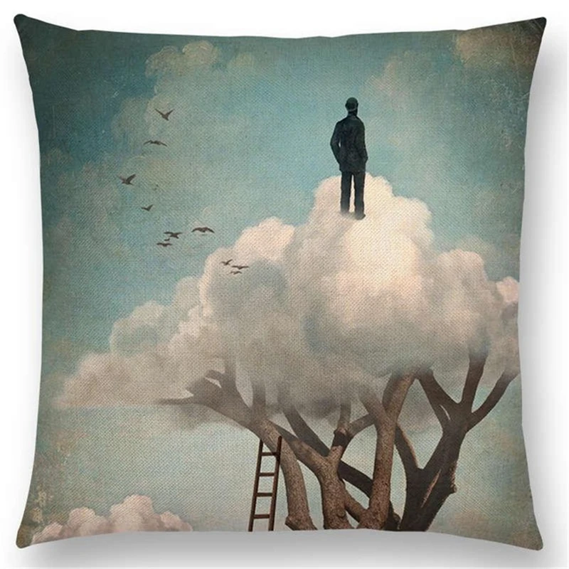 New Elegant Lady Cute Girl Cushion Cover Shakespeare Imagine Fantasy Oil Painting Dreamy Feeling Fable Fate Thorw Pillow Case | Дом и сад