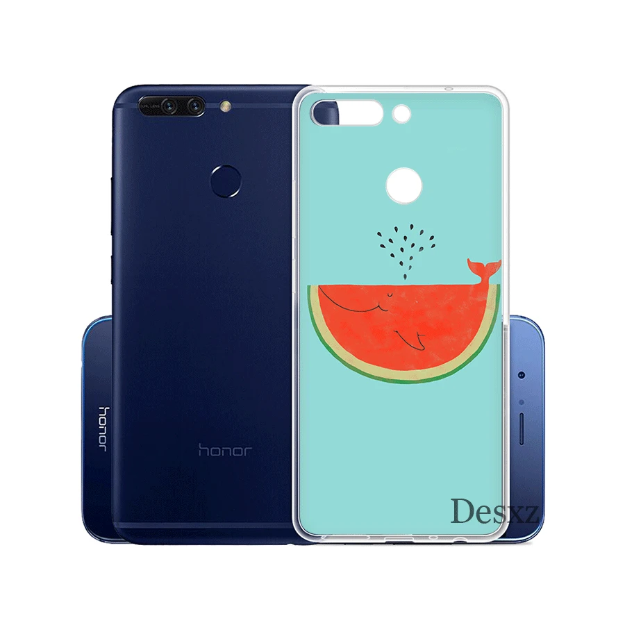 Чехол для телефона 3D Клубника банан бонсай Huawei Y5 Y6 Y7 II 2017 2018 Prime защитный чехол |