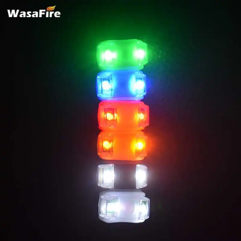 WasaFire мини Водонепроницаемый силиконовый светильник для горного велосипеда, велосипедный сигнаПредупреждение светильник с изображением жука, передний задний фонарь, велосипедный светильник