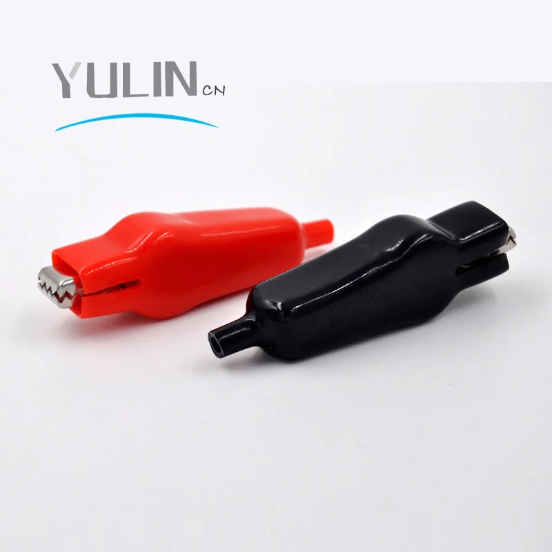 2 шт. зажимы для аккумуляторов типа Аллигатор 30 А красный + черный|Щипковые зажимы|