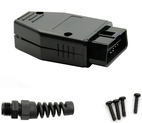 Красный Инструмент диагностики автомобиля J1962 разъем 16 Pin OBD Мужской Разъем - Цвет: Красный