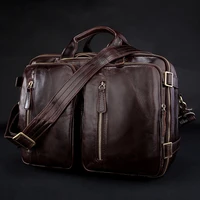 fashion multi function genuine leather messenger bag men crossbody bag leather shoulder bag for men tote handbag travel m039