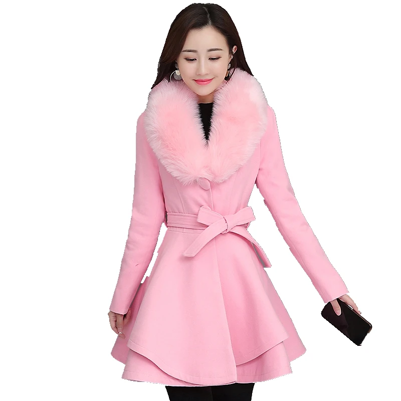 Новое пальто осень-зима 2022 Chaqueta de mujer Jacket Women Long Blends coats Wool Windbreaker jacket.