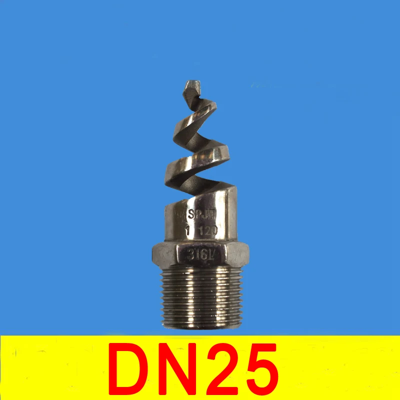 DN25 1 дюймовая винтовая резьба 316L спиральная насадка SPJT распылительная головка из