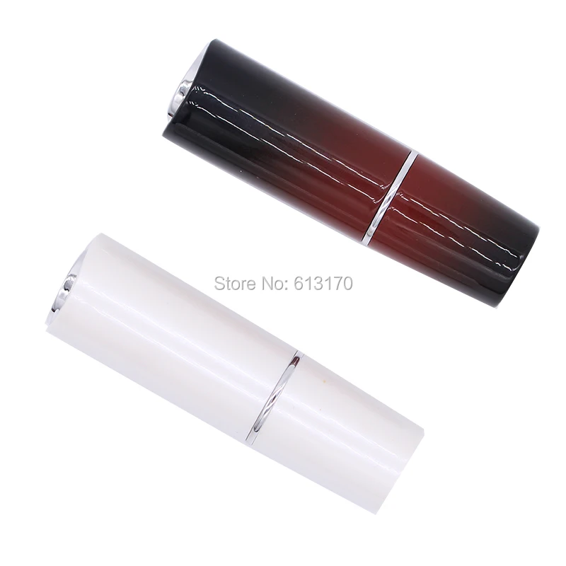 

New 12.1 mm Mini LIP BALM Tubes Empty Lipstick Containers DIY Makeup lip gloss Packing Pearl White, Black brown gradient color