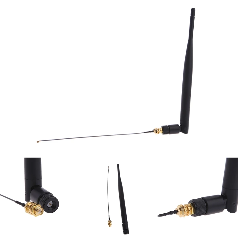 2 4 ГГц 5dBi Wifi антенна PCI U. FL IPX к RP SMA наружный кабель удлинитель|Антенны для