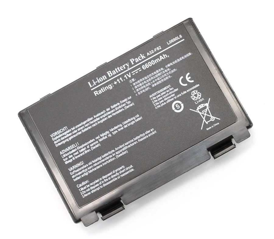 Аккумулятор для ноутбука ASUS K40 F82 A32 F52 K50 K60 L0690L6 F82 A32-F82 K40in K40af K50ij K40 K40E K40N K40lN K50 K51 K60 P81