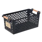 Пластиковая настольная корзина для хранения, прямоугольная портативная коробка для ванной, корзина для ванной, кухонные многоцелевые корзины для мусора