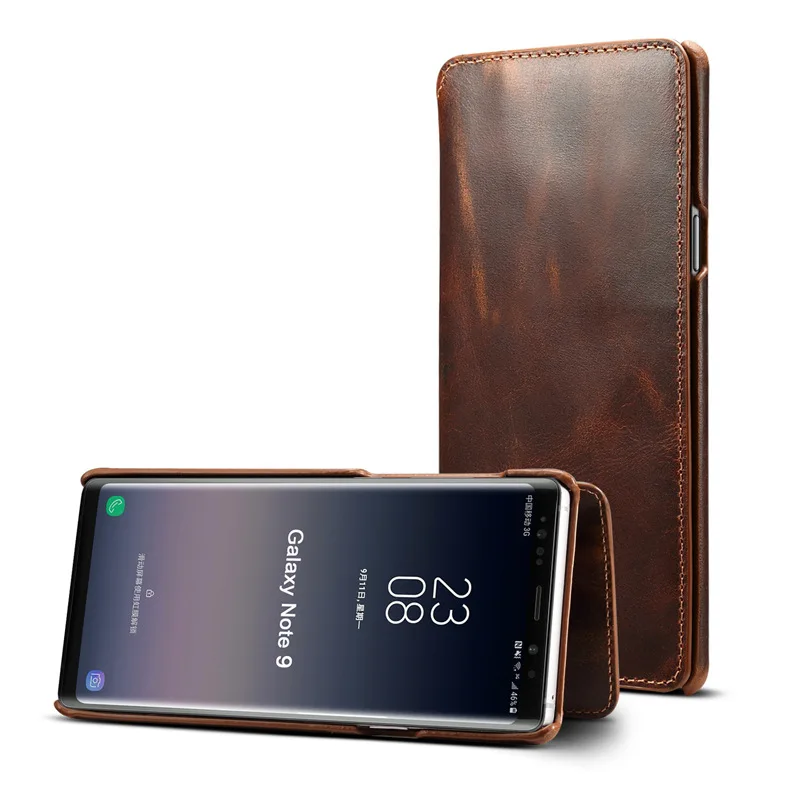 Роскошный чехол для Samsung Galaxy S10 S9 Plus Lite телефона в стиле ретро из натуральной кожи