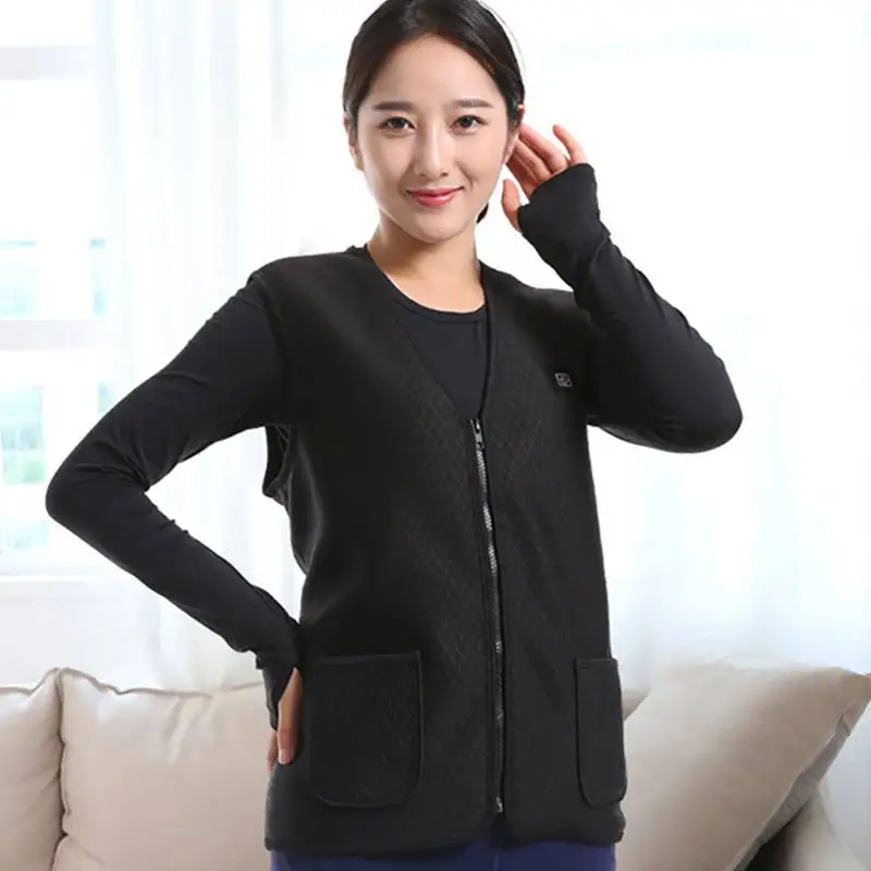 2019 Winter Men/Women Self-heart USB Charging Heating Vest Warmer Thermal Electric Jacket Clothes Coat Outdoor Ski Tops | Женская одежда