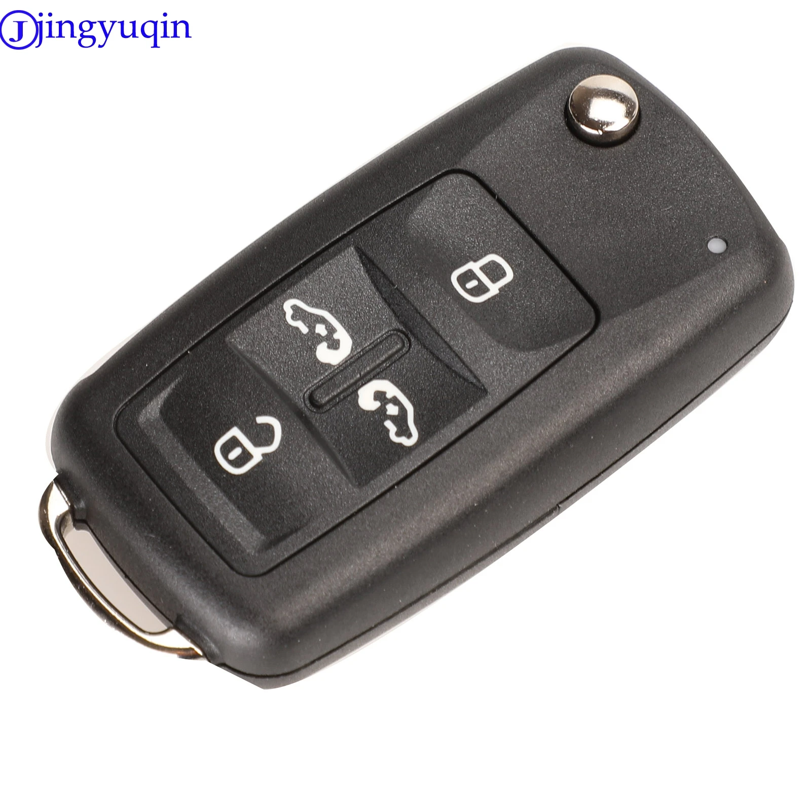 Jingyuqin 2/3/4/5 кнопки чехол для автомобильного ключа VW/VOLKSWAGEN Caddy Eos Golf Jetta Beetle Polo Up Tiguan