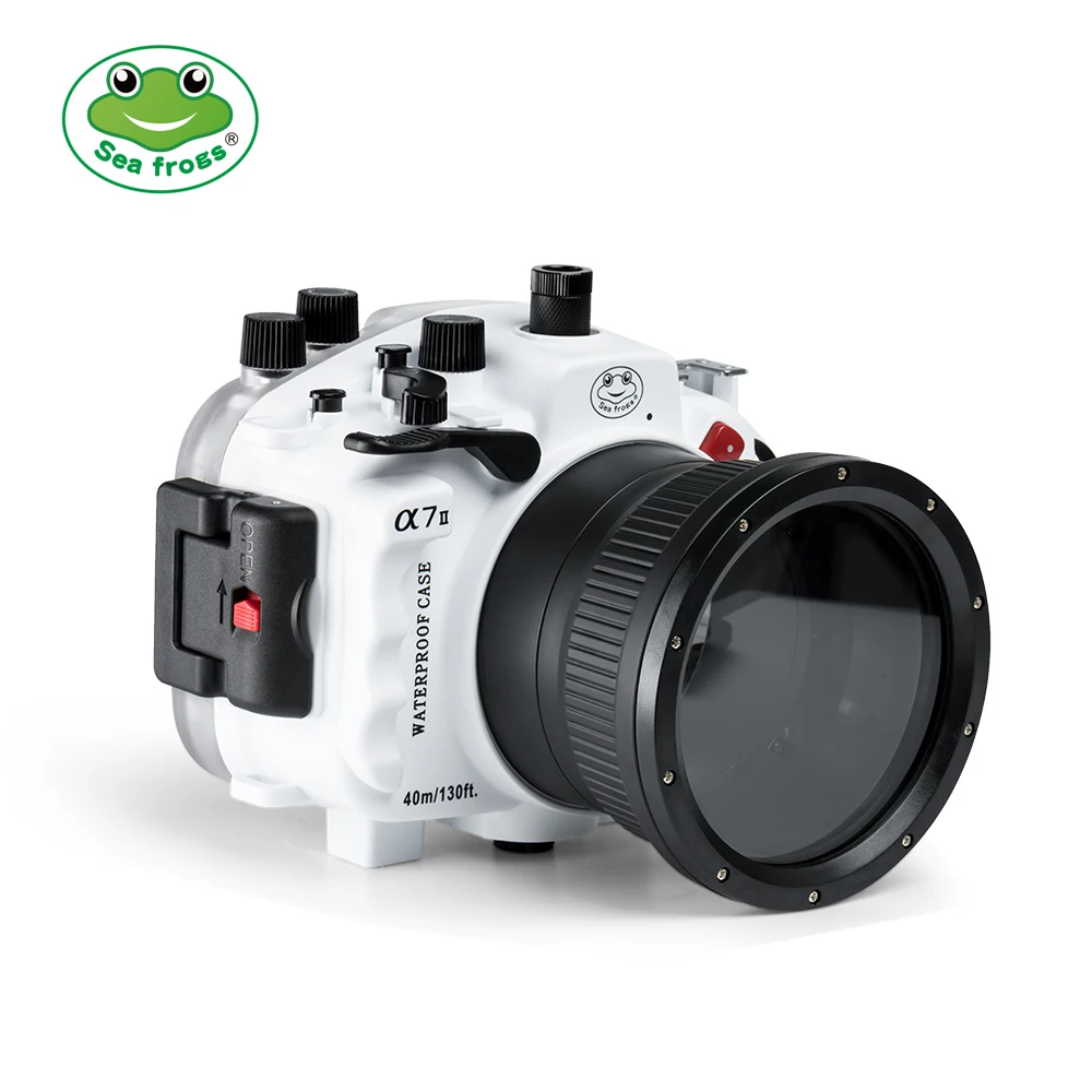 Seafrogs 40 м/130ft подводный Водонепроницаемый Корпус чехол для sony A7 II A7R A7S Поддержка 28 70