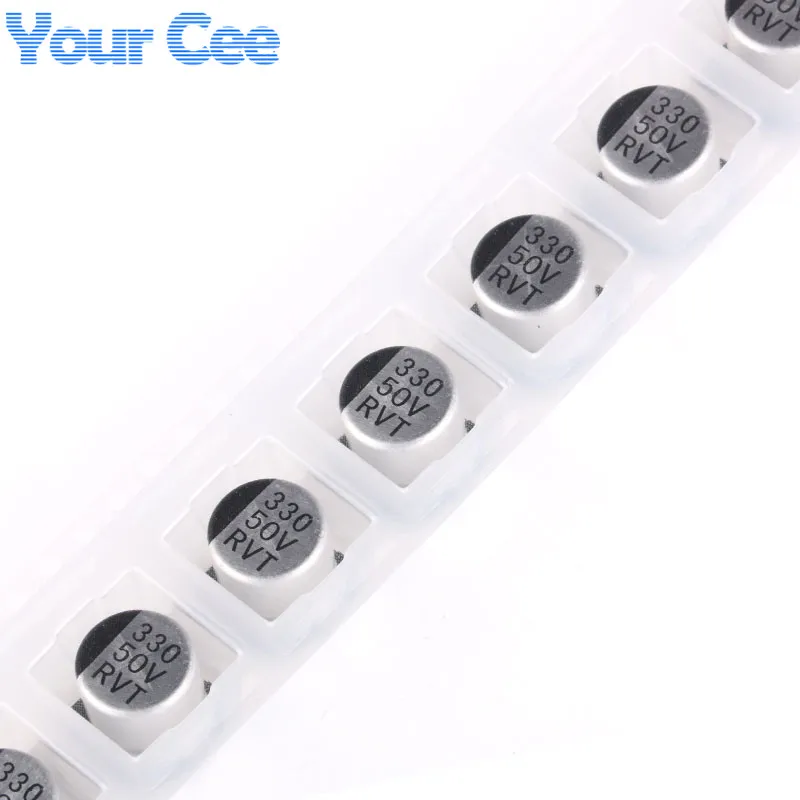 10 шт 50 V 330 мкФ SMD Алюминиевый Электролитический конденсаторы 10*10,2 мм