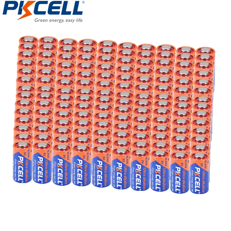 1000 шт. PKCELL 4lr44 щелочной основной батареи 4LR44 6V батарея 4A76 L1325 A544 для ошейники