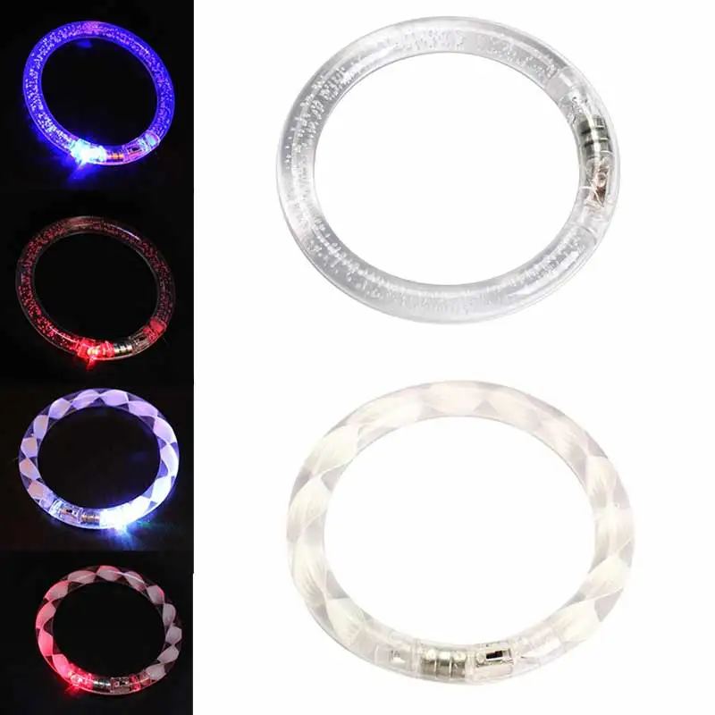 

Transparent Texture/Bubble LED Flashing Color Changing Bracelet Glow Bracelet @ 88 NSV775
