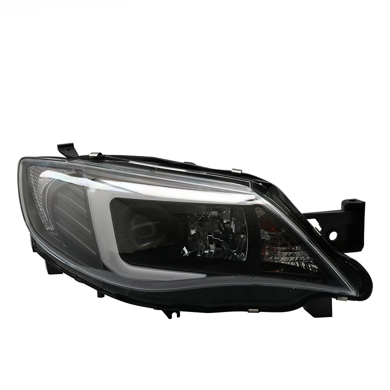 Автомобильный Стильный чехол для фары для Subaru WRX STI 2009-2012, светодиодный фонарь, DRL Объектив, двойной луч, биксенон, HID