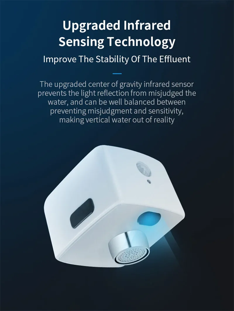 Умный двойной индукционный кран, фильтр для воды, экономия воды, кухонный инфракрасный датчик, кран без прикосновения, автоматическое устройство для удаления воды