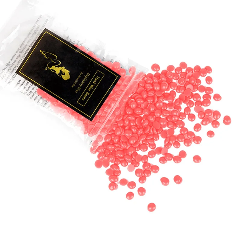 50g-Strawberry 50 г твердый воск для удаления волос, бобовая гранула, без полосок, для депиляции, воск-расплав, фасоль, горячая пленка, твердый воск, крем для удаления волос, удаление волос, фасоль - Цвет: 50g-Strawberry