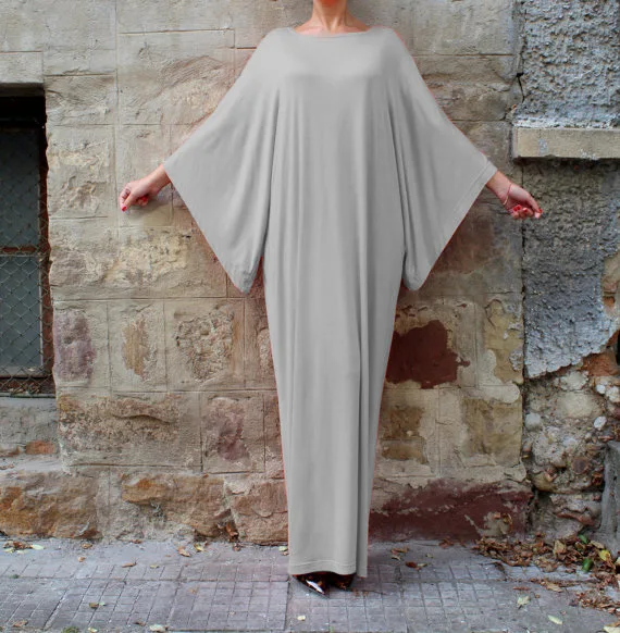 Большие Размеры Элегантные Муслима чистый цвет абайя женщина полная длина