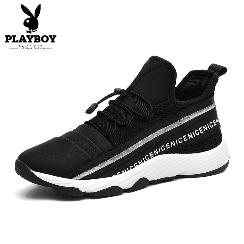 

PLAYBOY New Men Casual Shoes 2018 Spring /Autumn Breathable Hemp Men Shoes Mesh Casual Flat Fashion Light Men's Shoes