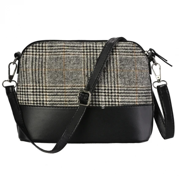 2015 Новые Моды для Женщин Дамы Искусственная Кожа Плед Щитка Сумка Креста Тела |